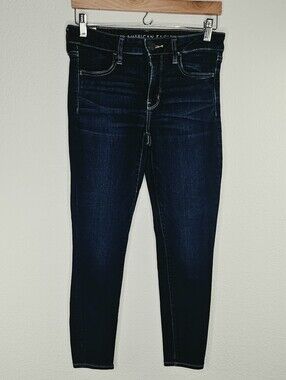 American Eagle Next Level Stretch Skinny Denim Jeans 8 Short